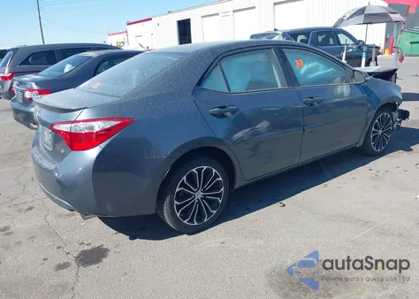 2015 Toyota Corolla S Plus from USA, damaged, VIN 5YFBURHE8FP265121